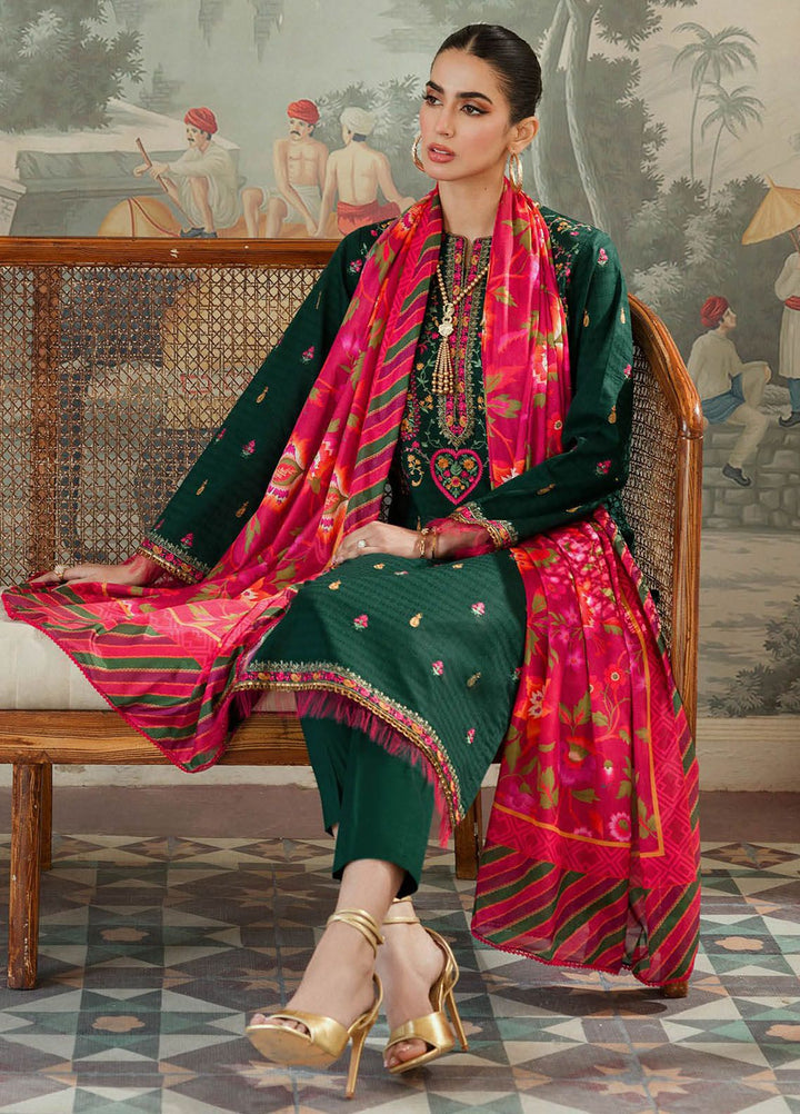 RajBari Embroidered Lawn Suits Unstitched 3 Piece RB24ES D-06 - Summer Collection