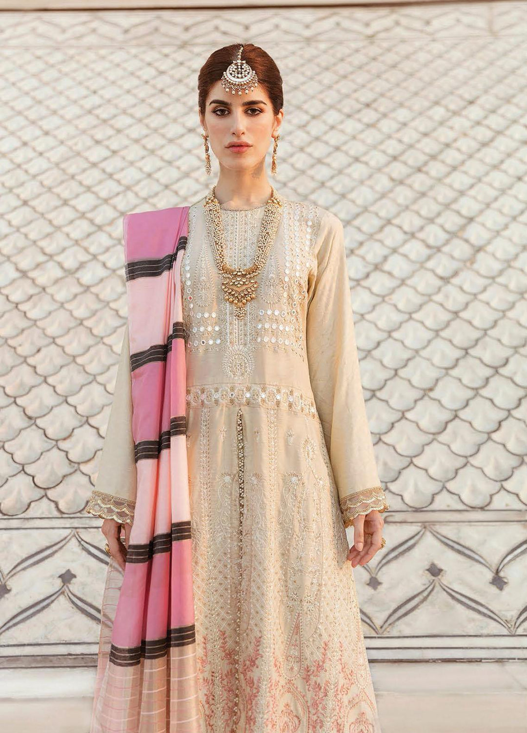 RajBari Embroidered Chikankari Suits Unstitched 3 Piece RB21PC 02A - Winter Collection