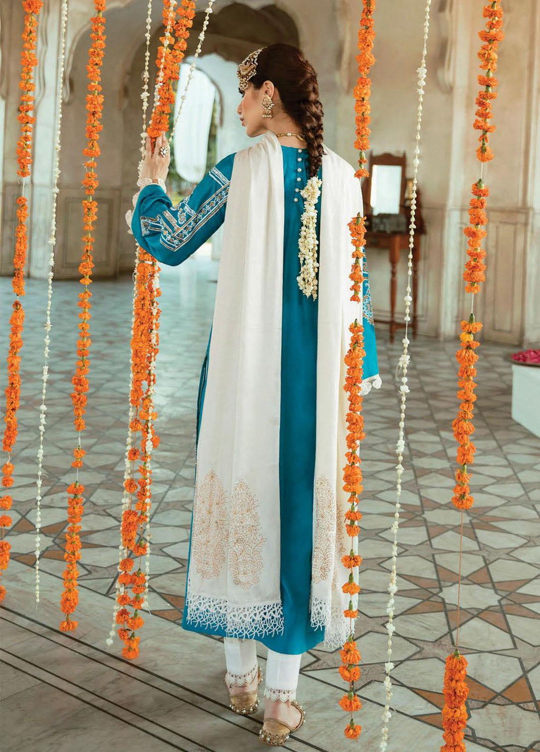 RajBari Embroidered Chikankari Suits Unstitched 3 Piece RB21PC 04B - Winter Collection