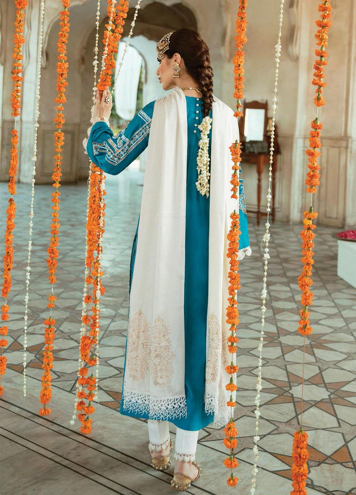 RajBari Embroidered Chikankari Suits Unstitched 3 Piece RB21PC 04B - Winter Collection