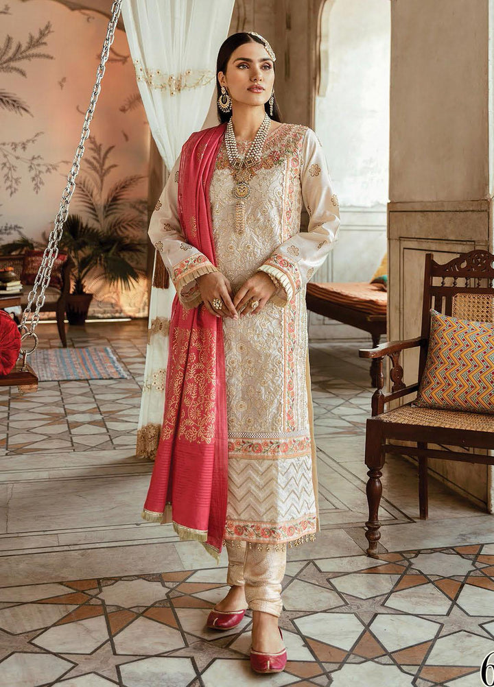 RajBari Embroidered Chikankari Suits Unstitched 3 Piece RB21PC 06B - Winter Collection