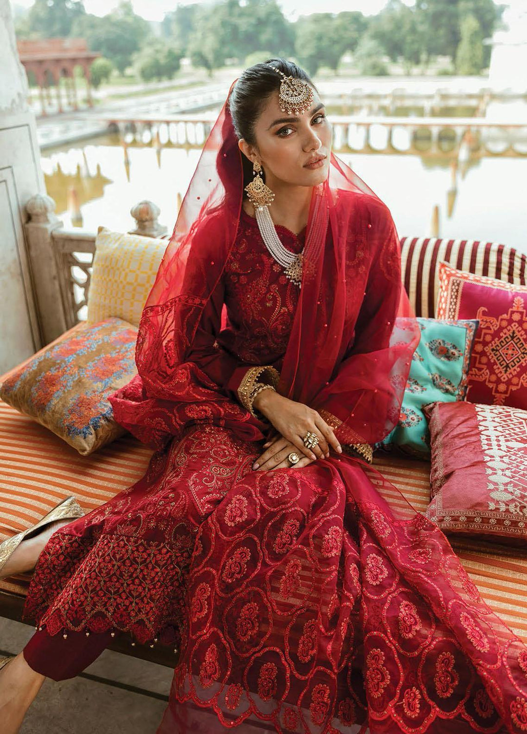 RajBari Embroidered Chikankari Suits Unstitched 3 Piece RB21PC 07A - Winter Collection