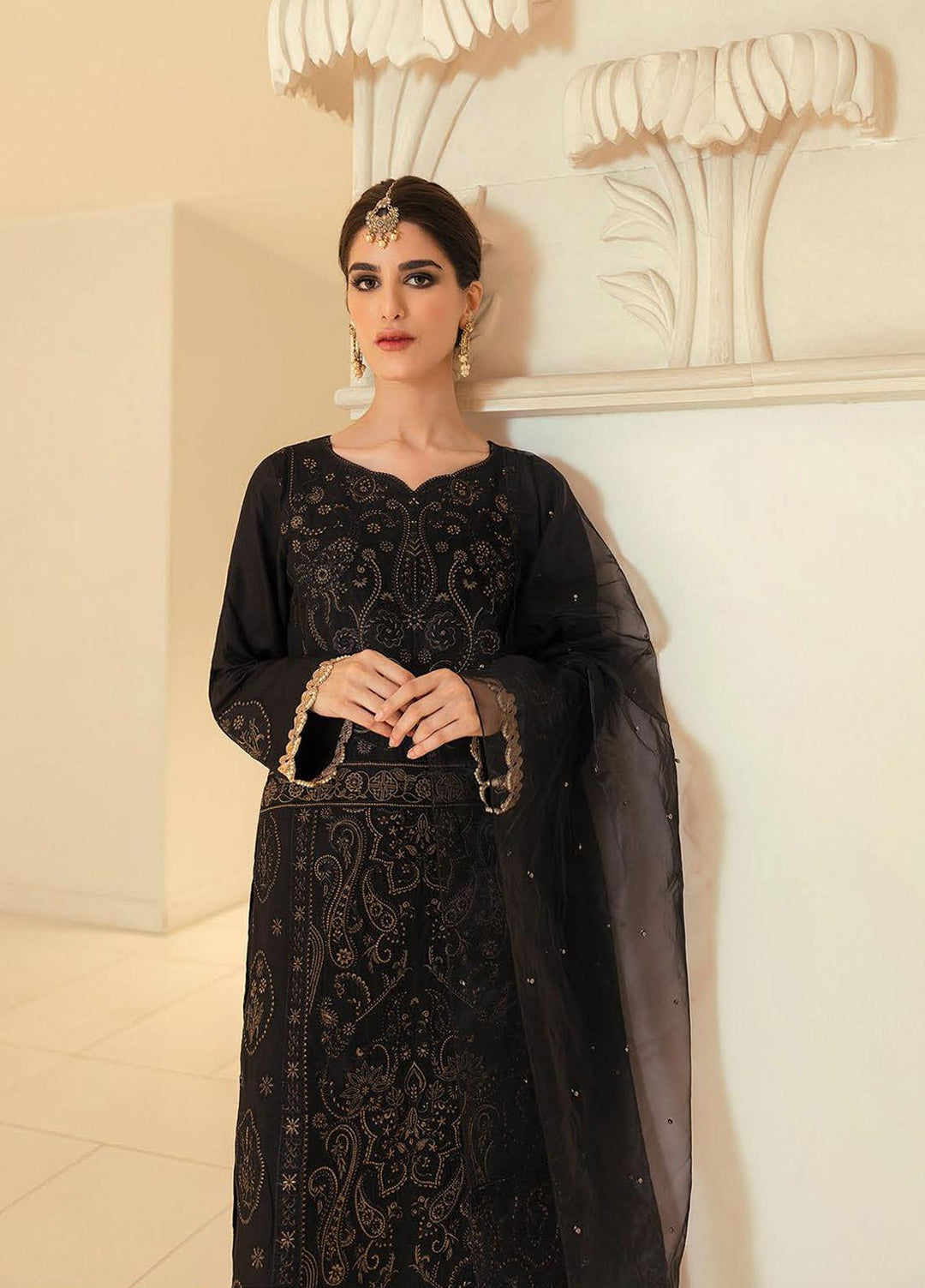 RajBari Embroidered Chikankari Suits Unstitched 3 Piece RB21PC 07B - Winter Collection