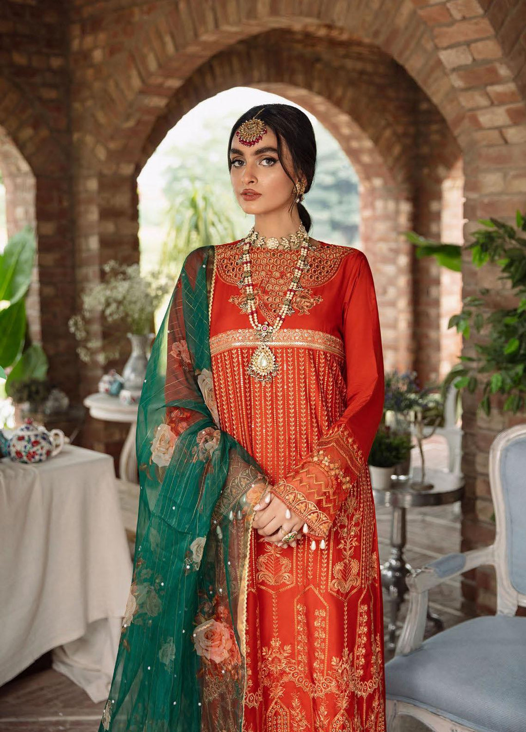 RajBari Embroidered Viscose Silk Suits Unstitched 3 Piece RB22FW 4A - Luxury Collection