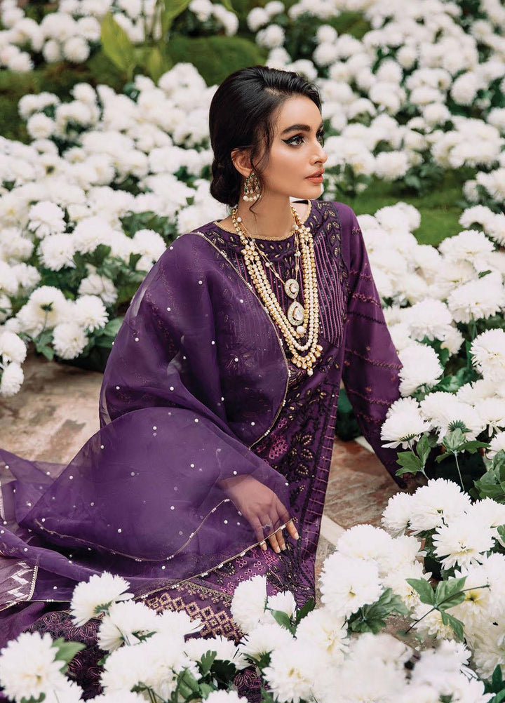 RajBari Embroidered Cotton Silk Suits Unstitched 3 Piece RB22FW 6A - Luxury Collection