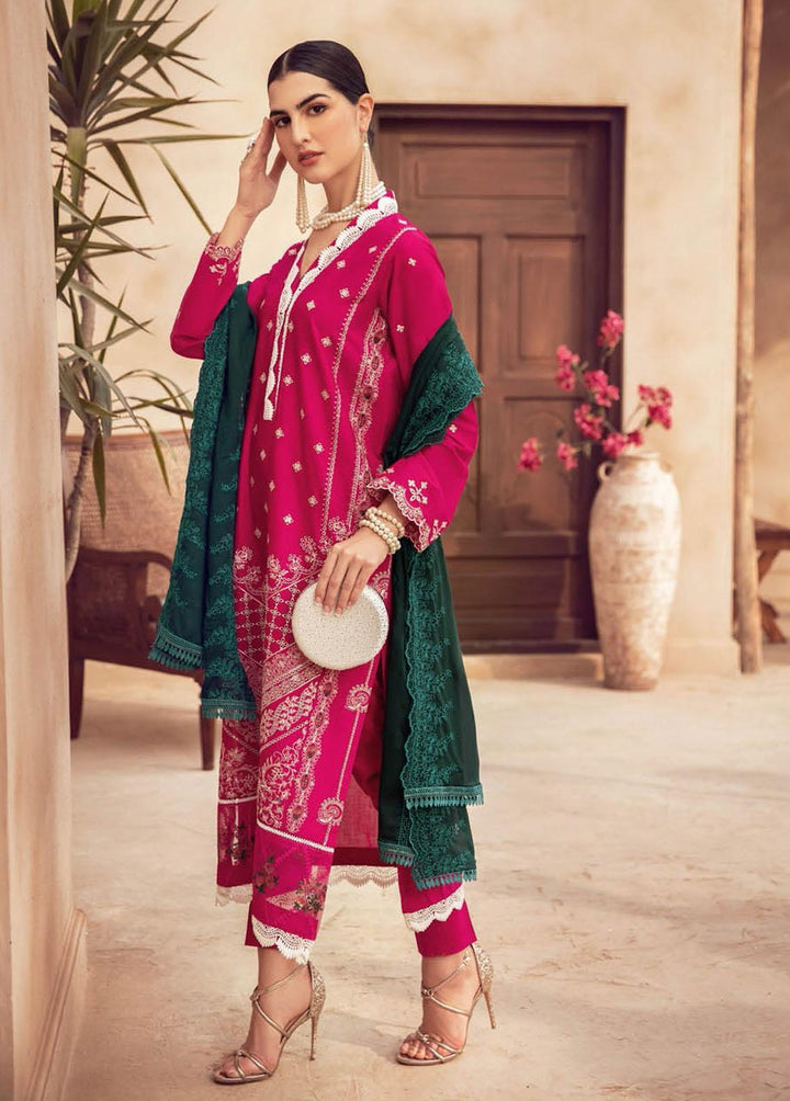 RajBari Embroidered Chikankari Suits Unstitched 3 Piece RB23CK 2A - Premium Collection