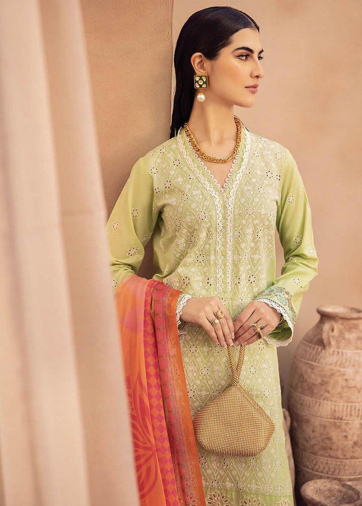 RajBari Embroidered Chikankari Suits Unstitched 3 Piece RB23CK 3A - Premium Collection