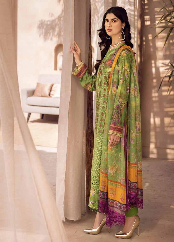 RajBari Embroidered Chikankari Suits Unstitched 3 Piece RB23CK 4B - Premium Collection