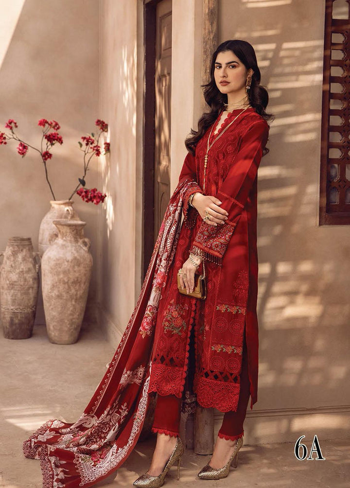 RajBari Embroidered Chikankari Suits Unstitched 3 Piece RB23CK 6A - Premium Collection