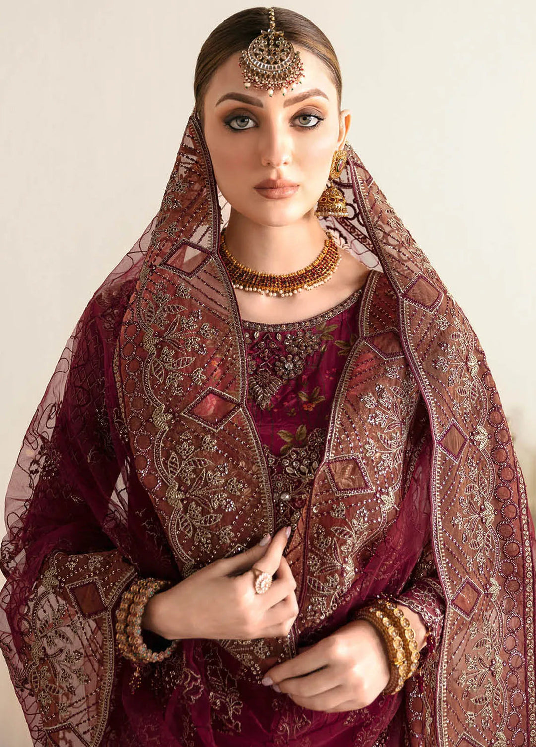 Ramsha Luxury Embroidered  Suit Unstitched 4 Piece RSH24L E-103 - Formals Collection