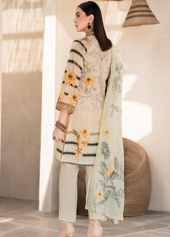 Rang By Motifz Embroidered Lawn Suits Unstitched 3 Piece MT23RDP 3753A - Summer Collection