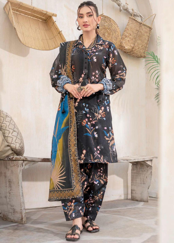 Rang By Motifz Printed Lawn Suits Unstitched 3 Piece MT23RL 4150 - Premium Collection
