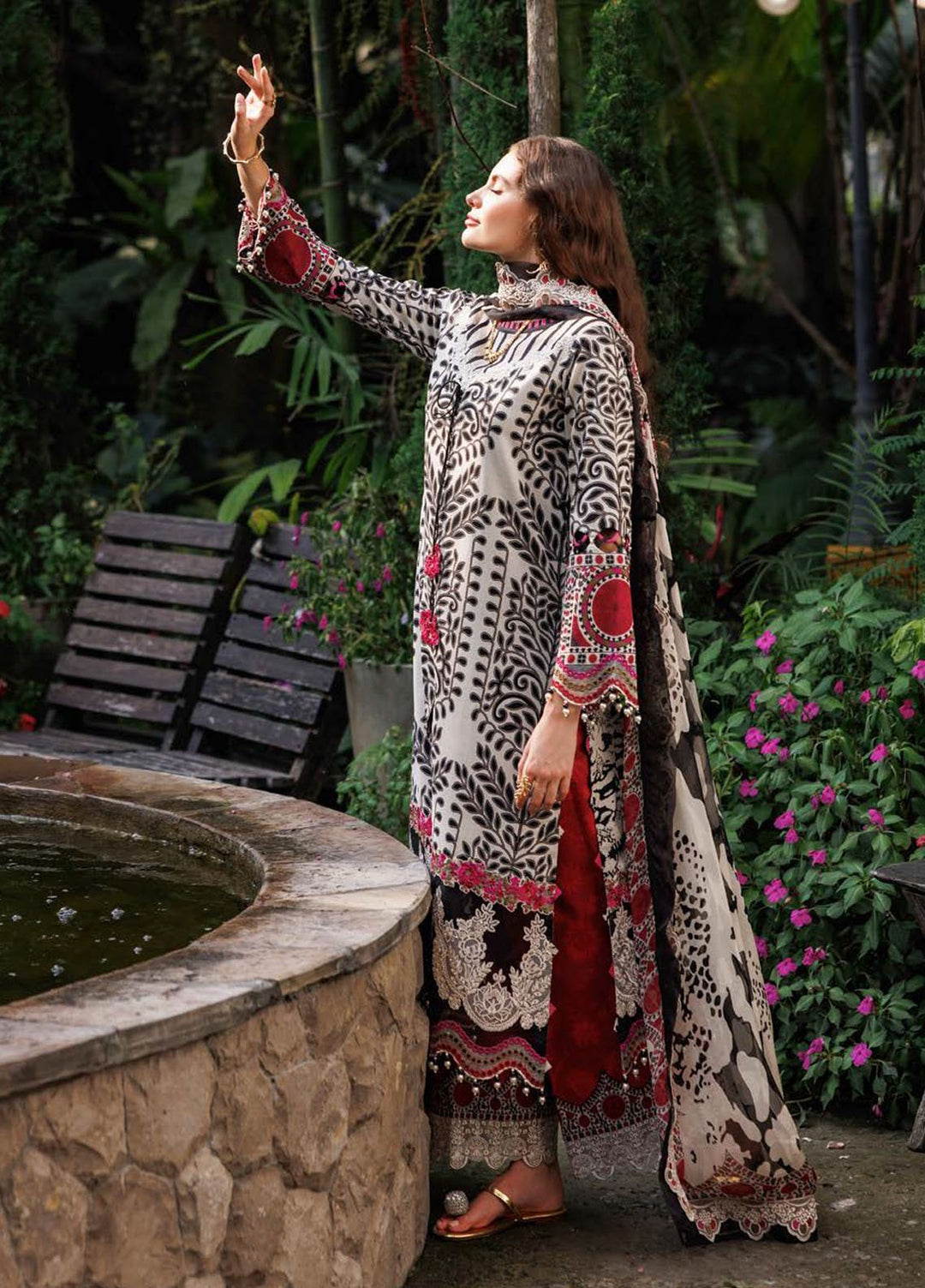 Rang-E-Bahar by Charizma Embroidered Lawn Suits Unstitched 3 Piece CRZ25RB CRB5-11 - Summer Collection