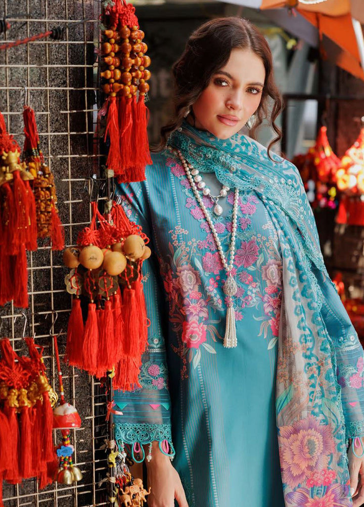 Rang-E-Bahar by Charizma Embroidered Lawn Suits Unstitched 3 Piece CRZ25RB CRB5-12 - Summer Collection