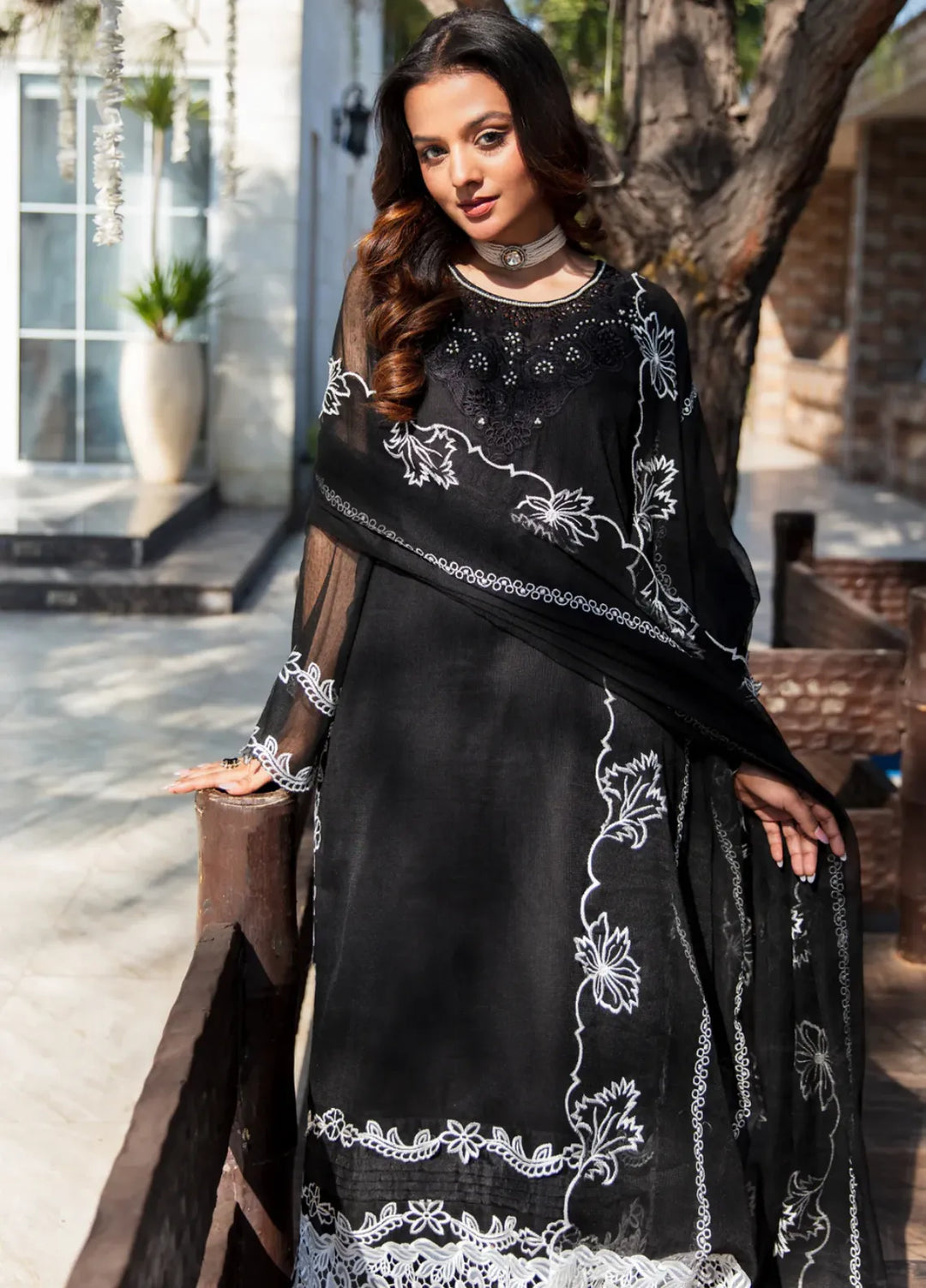 Rang e Eid by Zaib Un Nisa Pret Embroidered Cotton Net 3 Piece Suit Noor-e-Sehar