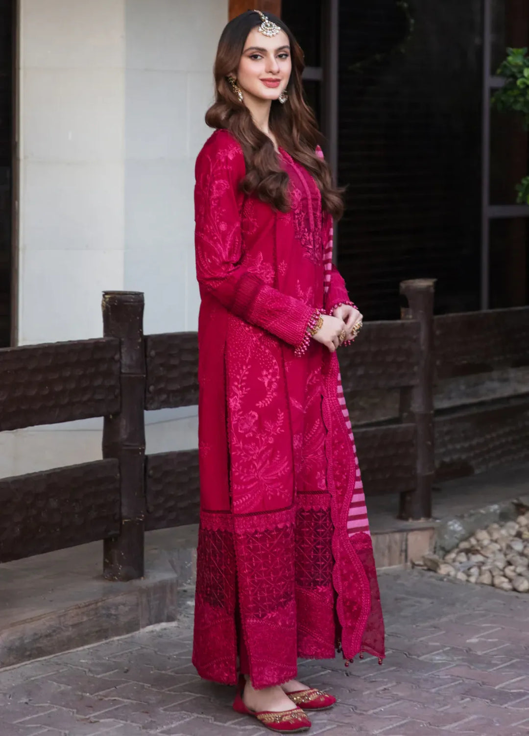 Rang e Eid by Zaib Un Nisa Pret Embroidered Lawn 3 Piece Suit Dhanak