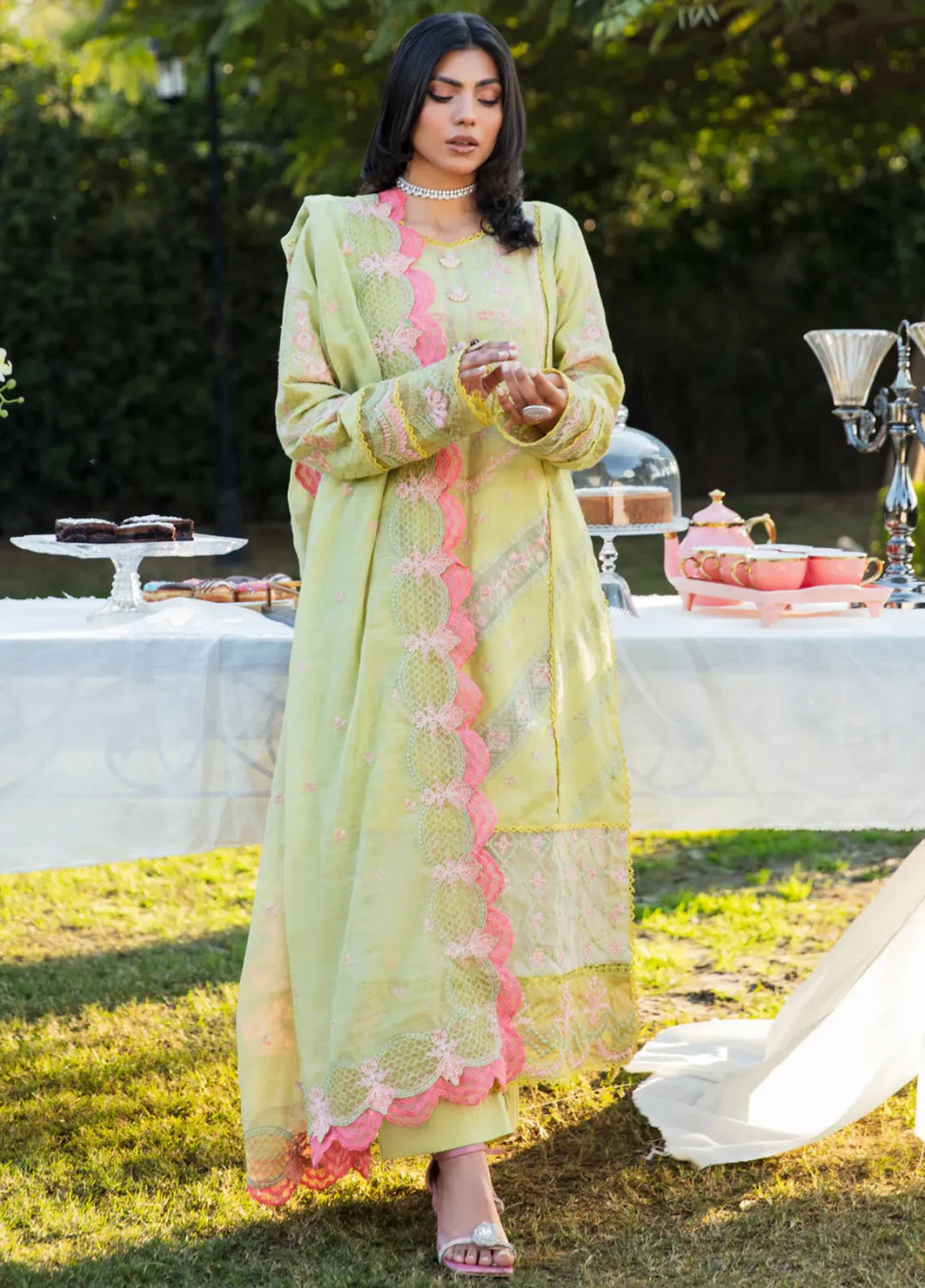 Rang e Eid by Zaib Un Nisa Pret Embroidered Lawn 3 Piece Suit Savera