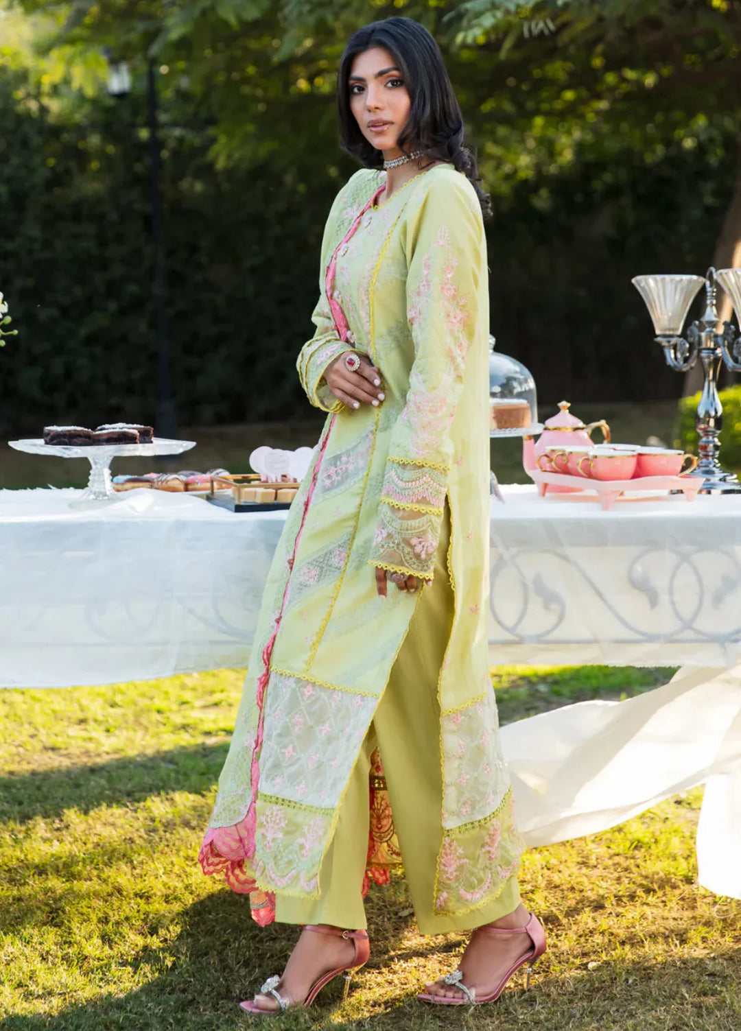 Rang e Eid by Zaib Un Nisa Pret Embroidered Lawn 3 Piece Suit Savera