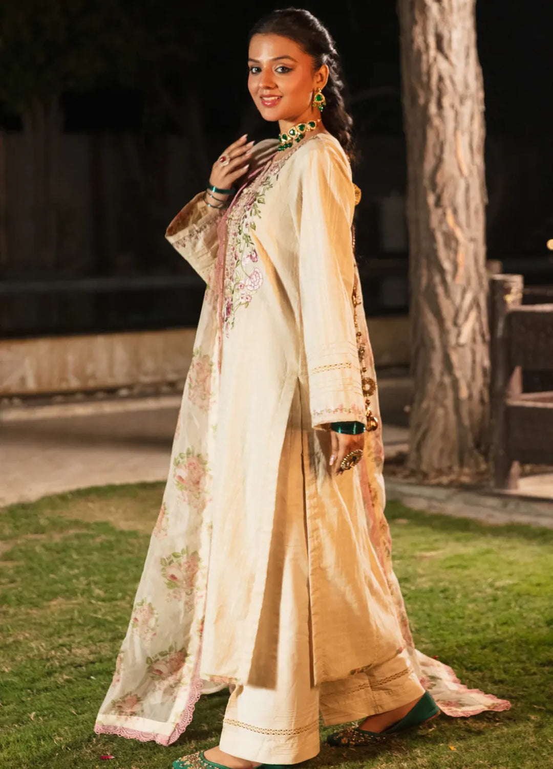 Rang e Eid by Zaib Un Nisa Pret Embroidered Lawn 3 Piece Suit Sona