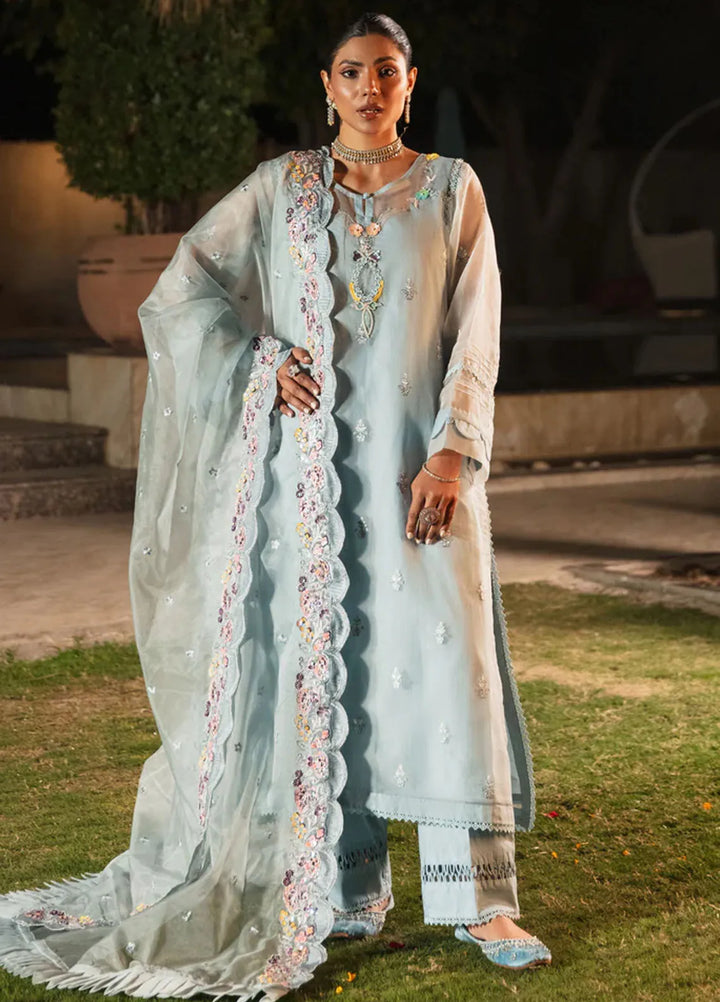 Rang e Eid by Zaib Un Nisa Pret Embroidered Organza 3 Piece Suit Izza
