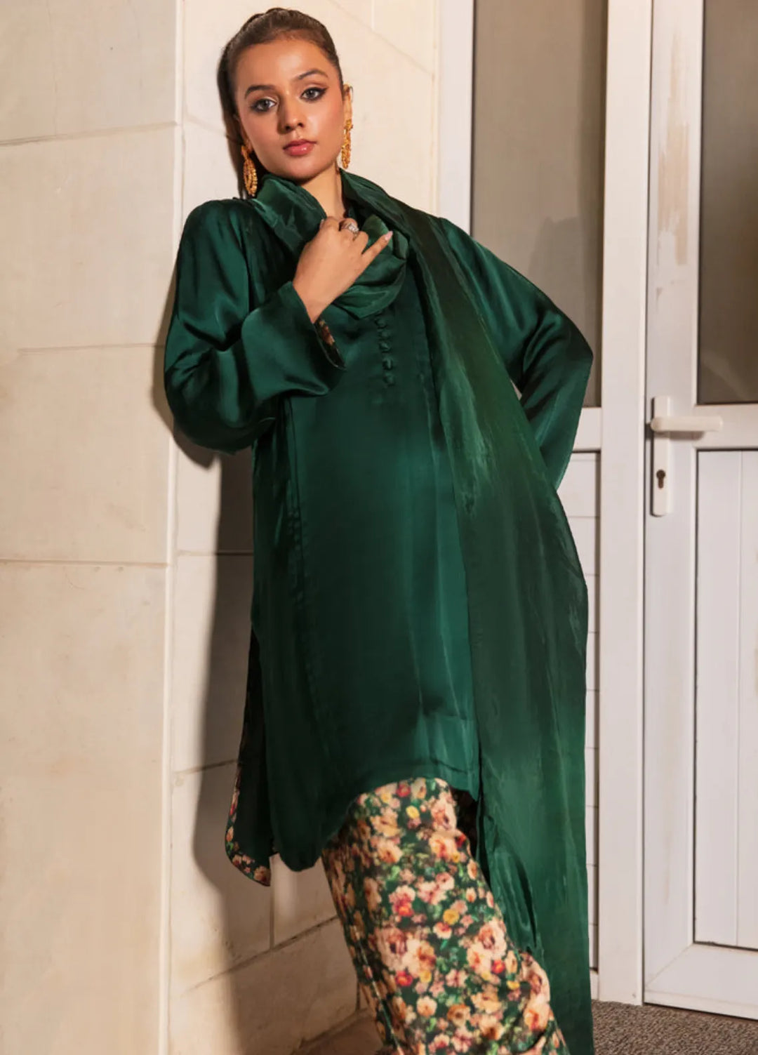 Rang e Eid by Zaib Un Nisa Pret Printed Silk 3 Piece Suit Zareen