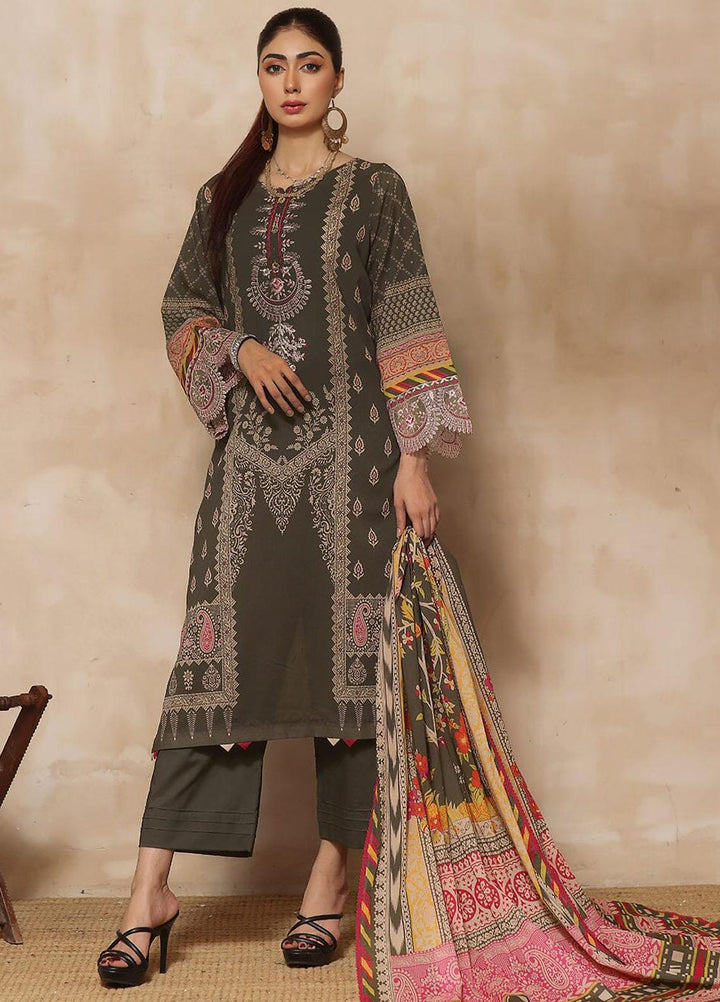 Rang-e-Hayah By Khas Embroidered Lawn Suits Unstitched 3 Piece KHS23RH KL-1928 - Summer Collection