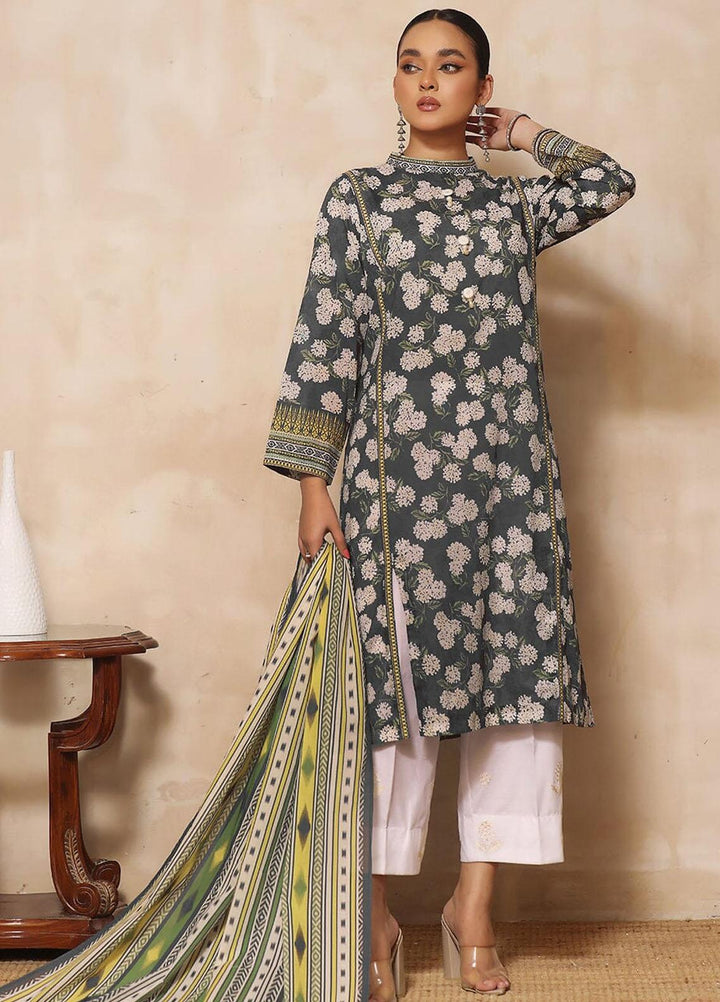 Rang-e-Hayah By Khas Embroidered Lawn Suits Unstitched 3 Piece KHS23RH KL-1933 - Summer Collection