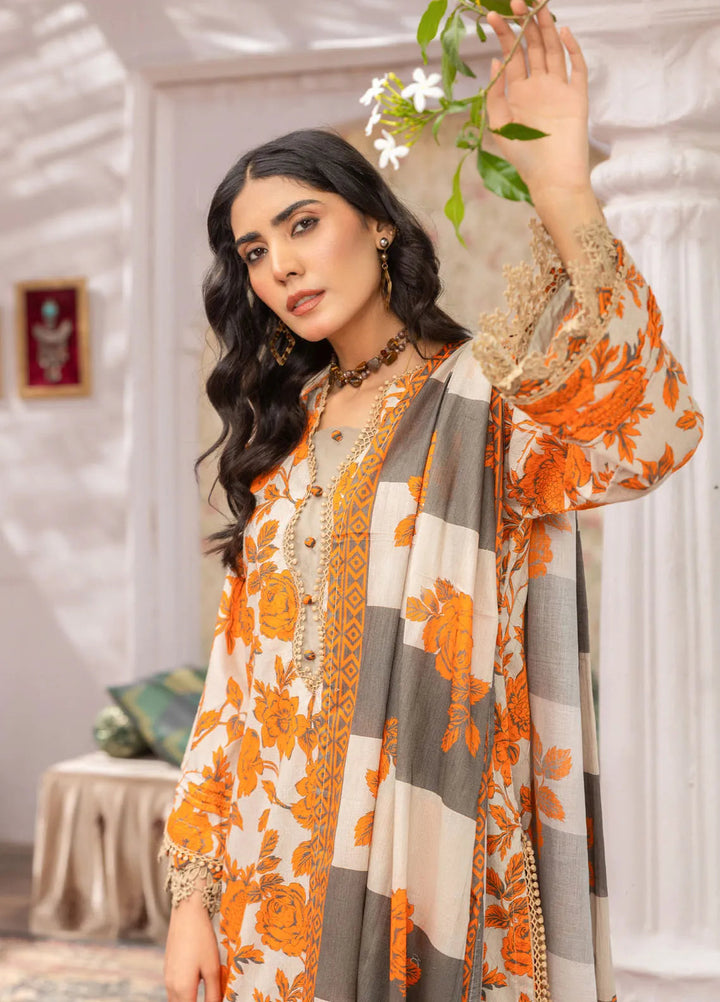 Rang E Noor By Humdum Printed Lawn Suit Unstitched 3 Piece HD24R D-06 - Summer Collection