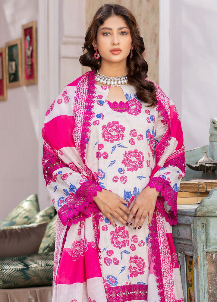 Rang E Noor By Humdum Printed Lawn Suit Unstitched 3 Piece HD24R D-08 - Summer Collection