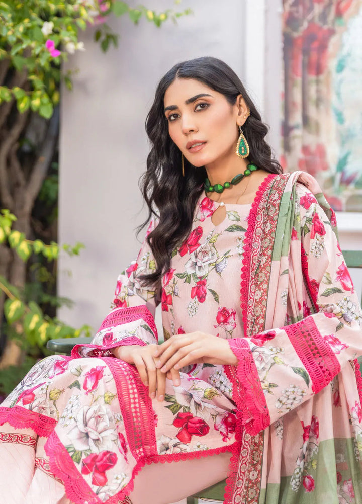 Rang E Noor By Humdum Printed Lawn Suit Unstitched 3 Piece HD24R D-10 - Summer Collection