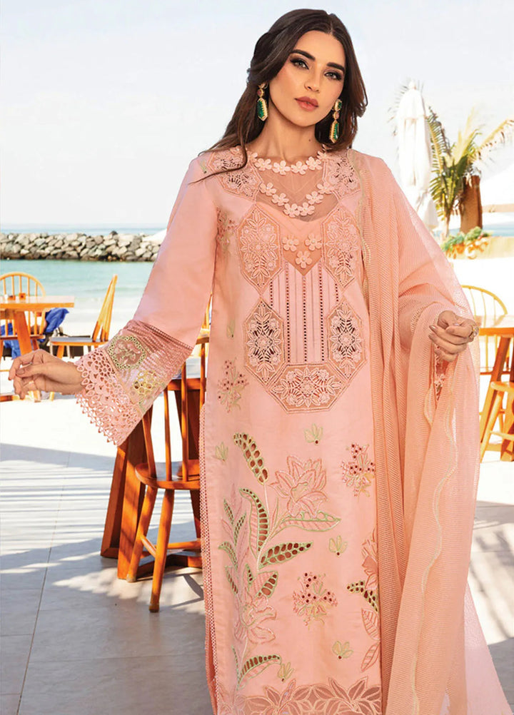 Rang Rasiya Embroidered Lawn Suits Unstitched 3 Piece RR25PS D-08 Bareeha - Summer Collection