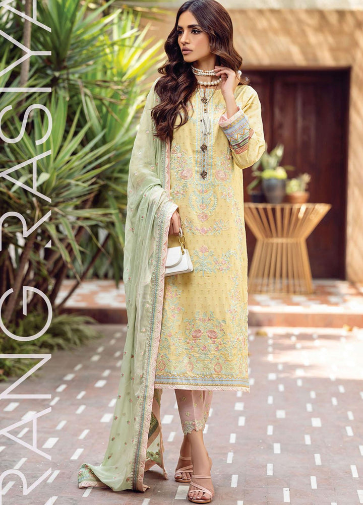 Florence By Rang Rasiya Embroidered Lawn Suits Unstitched 3 Piece RR21FF 03 Estela - Festive Collection
