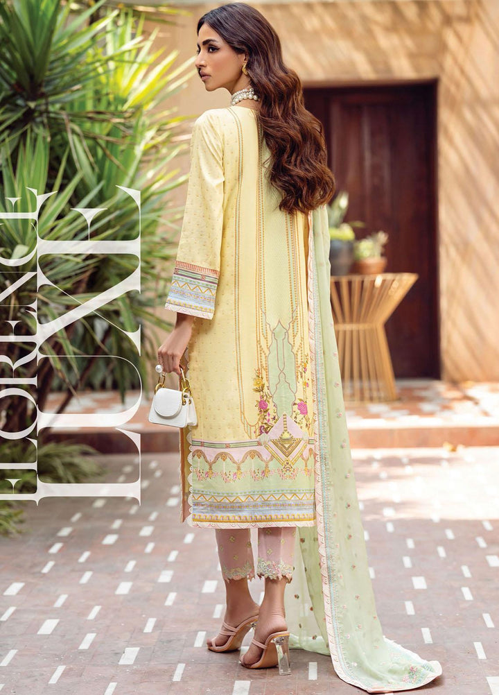 Florence By Rang Rasiya Embroidered Lawn Suits Unstitched 3 Piece RR21FF 03 Estela - Festive Collection