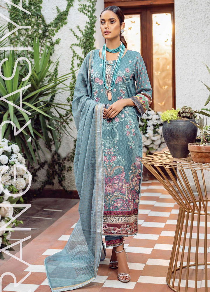 Florence By Rang Rasiya Embroidered Lawn Suits Unstitched 3 Piece RR21FF 04 Raes - Festive Collection