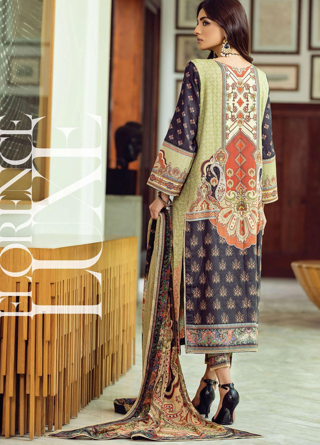 Florence By Rang Rasiya Embroidered Lawn Suits Unstitched 3 Piece RR21FF 08 Gotth - Festive Collection