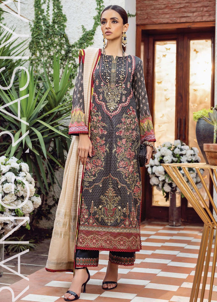 Florence By Rang Rasiya Embroidered Lawn Suits Unstitched 3 Piece RR21FF 09 Nyle - Festive Collection
