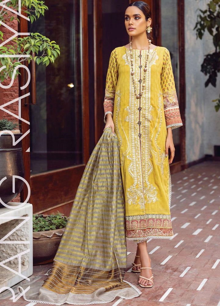 Florence By Rang Rasiya Embroidered Lawn Suits Unstitched 3 Piece RR21FF 12 Uraan - Festive Collection