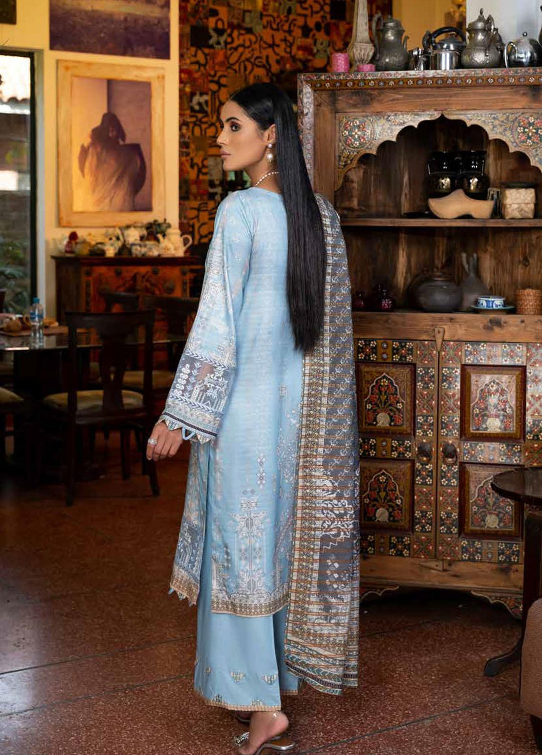 Rang Rasiya Embroidered Dobby Linen Suits Unstitched 3 Piece RR21FW D-636 CHORTTE - Winter Collection