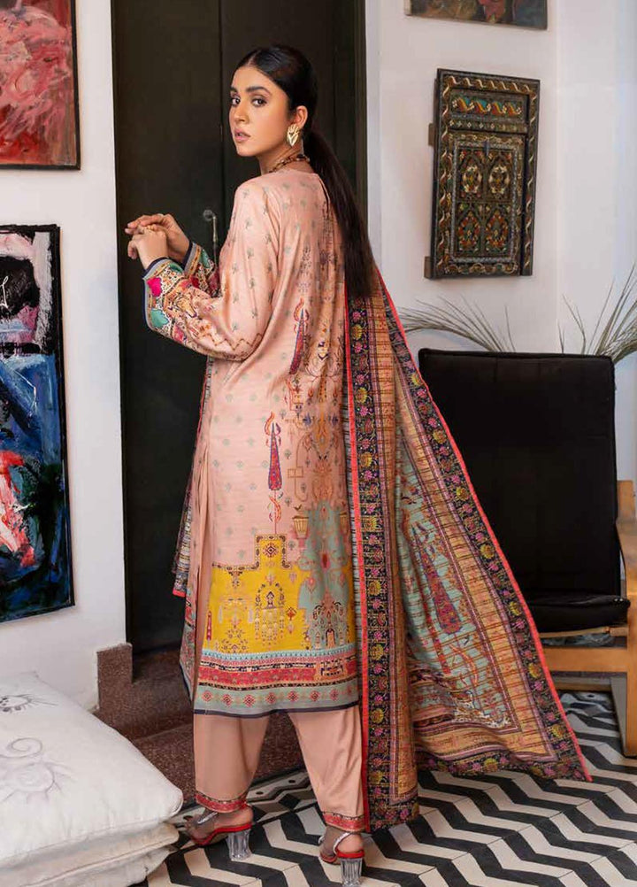 Rang Rasiya Embroidered Dobby Linen Suits Unstitched 3 Piece RR21FW D-639 FREES - Winter Collection