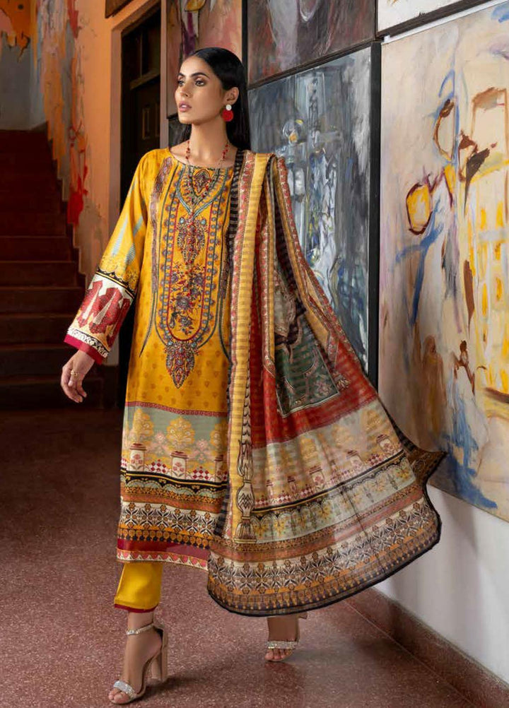 Rang Rasiya Embroidered Dobby Linen Suits Unstitched 3 Piece RR21FW D-645 SPARK - Winter Collection
