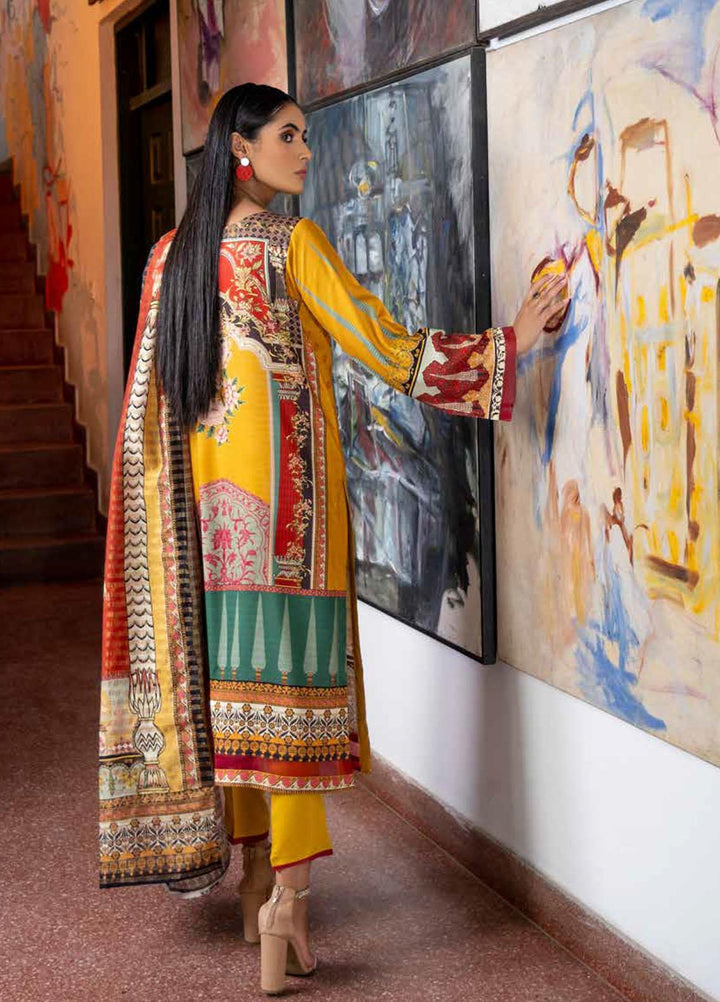 Rang Rasiya Embroidered Dobby Linen Suits Unstitched 3 Piece RR21FW D-645 SPARK - Winter Collection