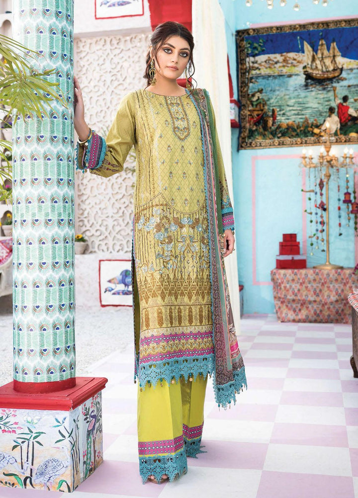 Florence Meherbano By Rang Rasiya Embroidered Lawn Suits Unstitched 3 Piece RR21FM 02 Arya - Spring / Summer Collection
