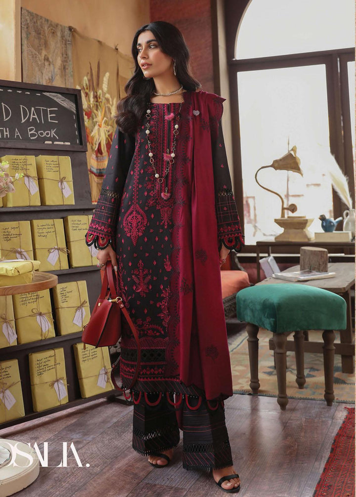 Rang Rasiya Embroidered Cotail Linen Suits Unstitched 3 Piece RR22W D-06 - Winter Collection