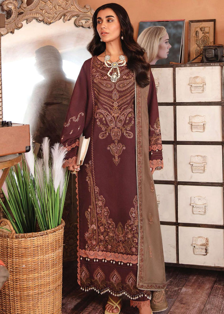 Rang Rasiya Embroidered Khaddar Suits Unstitched 3 Piece RR22W D-09 - Winter Collection
