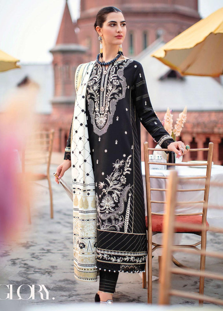 Rang Rasiya Embroidered Linen Suits Unstitched 3 Piece RRV2WP22D14 Glory - Winter Collection