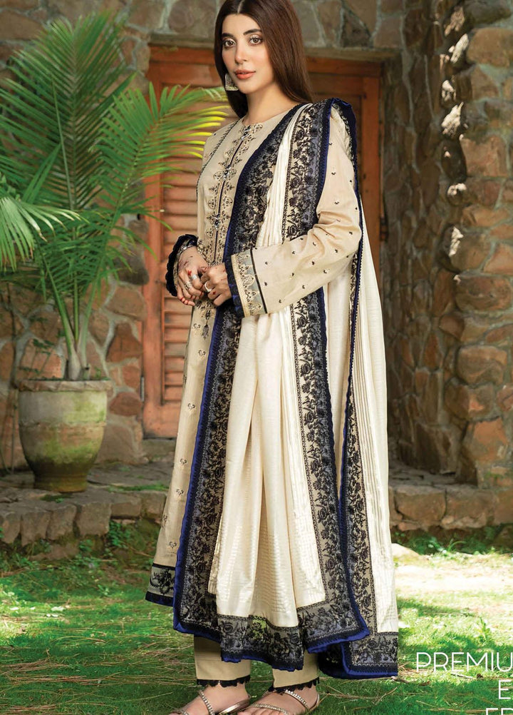 Rang Rasiya Embroidered Lawn Suits Unstitched 3 Piece RR21PE D-10 DALTON BLACK - Festive Collection