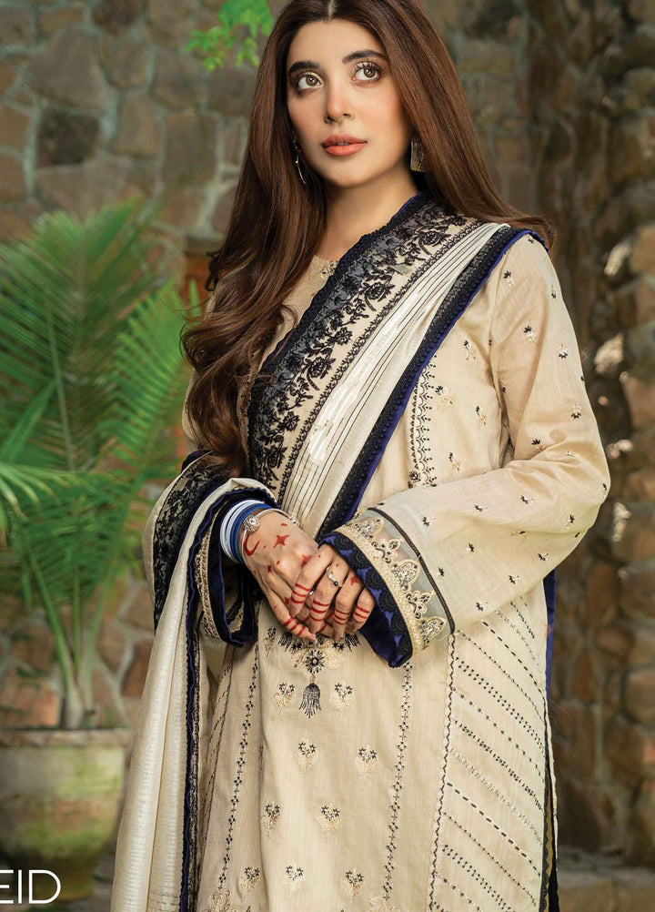 Rang Rasiya Embroidered Lawn Suits Unstitched 3 Piece RR21PE D-10 DALTON BLACK - Festive Collection
