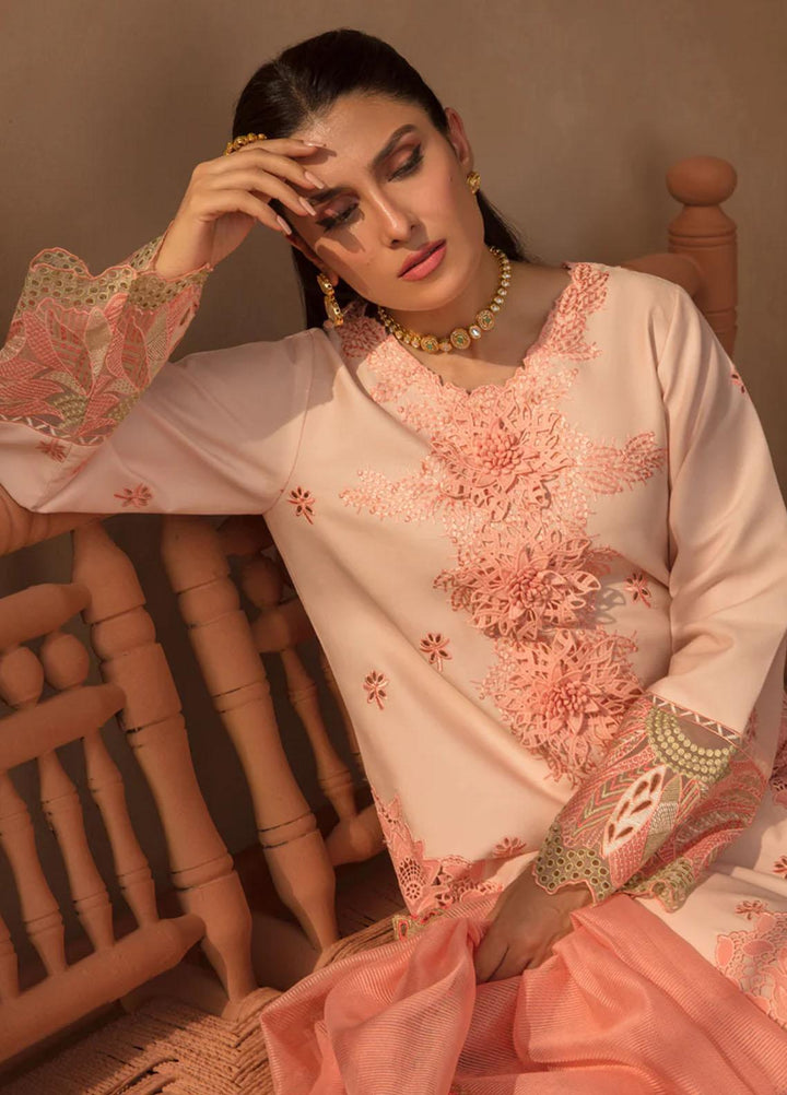 Rang Rasiya Embroidered Lawn Suits Unstitched 3 Piece RR23PE Marganite - Eid Collection