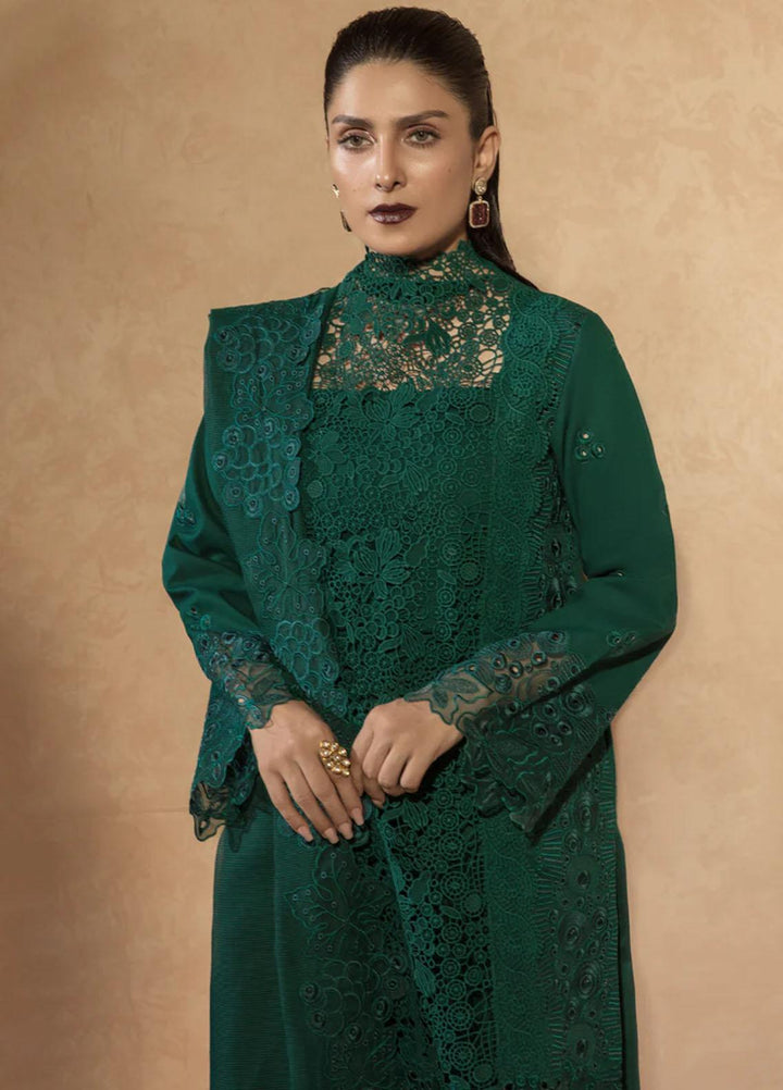 Rang Rasiya Embroidered Lawn Suits Unstitched 3 Piece RR23PE Emerald - Eid Collection