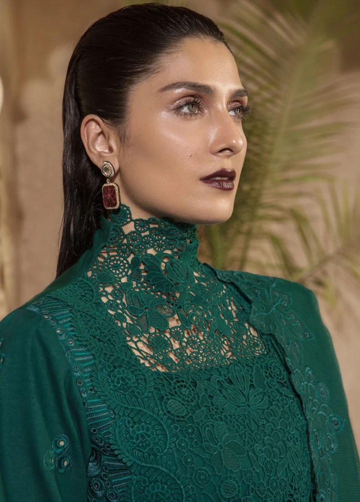 Rang Rasiya Embroidered Lawn Suits Unstitched 3 Piece RR23PE Emerald - Eid Collection